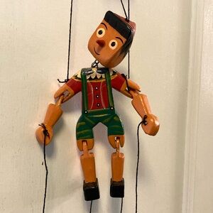 Vintage Wooden Pinocchio